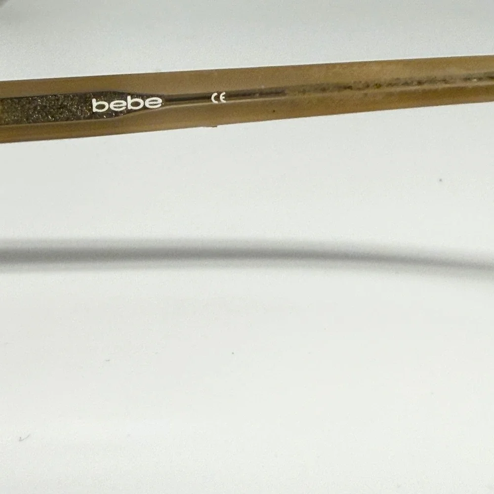 Bebe Join The Club BB5075 Eyeglass Frames Black Tan Studded 50-15-135